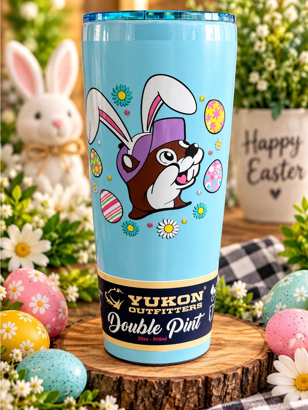 Buc-ee’s Yukon Outfitters Double Pint Easter Bunny Tumbler 16oz Insulated Cup